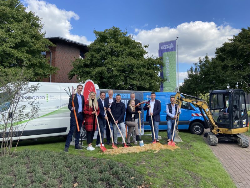 Erster Spatenstich für Ausbau in Stadtlohn erfolgt telkodata GmbH