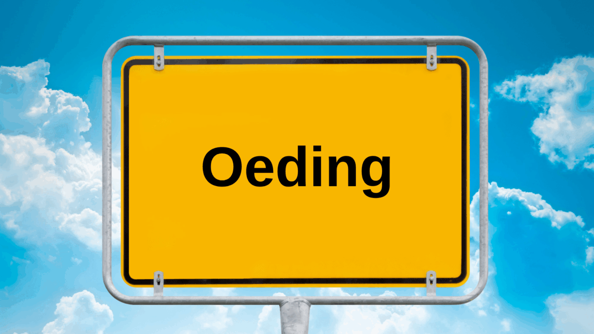 Ortseingangsschild Oeding © telkodata