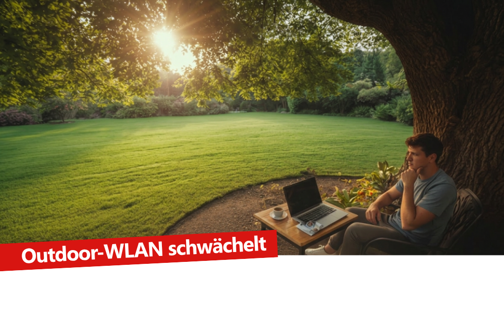Outdoor-WLAN schwächelt | telkodata.canva-ai Outdoor-WLAN schwächelt | telkodata